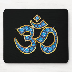 Om Symbool met "Aquamarine"-stonen Muismat