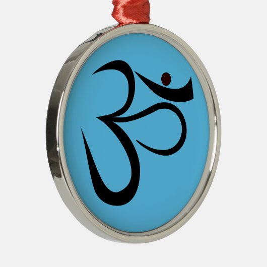 Om-symbool Metalen Ornament (Rechts)