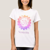 *~* OM-symbool Namaste Lotus Flower Mandala T-shirt (Voorkant)