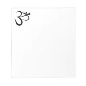 Om-symbool Notitieblok (Voorkant)