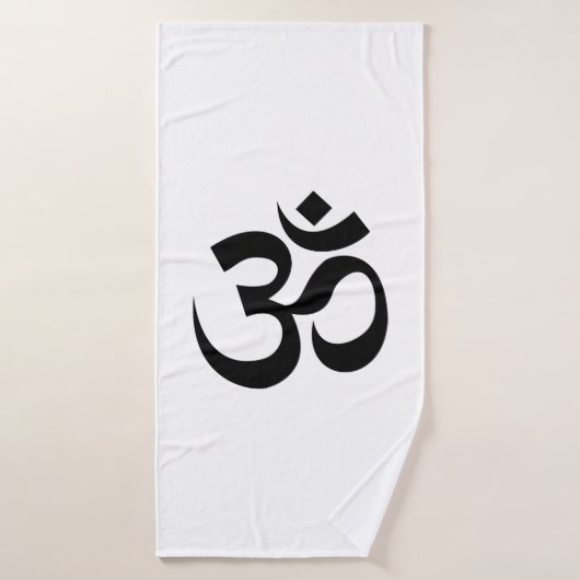 OM Symbool Ohm Yoga Spiritueel Boeddhisme Badhanddoek (Badhanddoek)