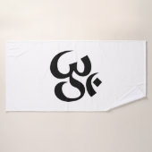 OM Symbool Ohm Yoga Spiritueel Boeddhisme Badhanddoek (Badhanddoek)