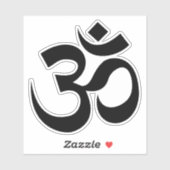 OM Symbool Ohm Yoga Spiritueel Boeddhisme Sticker (Vel)