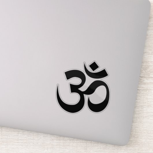 OM Symbool Ohm Yoga Spiritueel Boeddhisme Sticker (Detail)