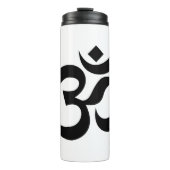 OM Symbool Ohm Yoga Spiritueel Boeddhisme Thermosbeker (Voorkant)