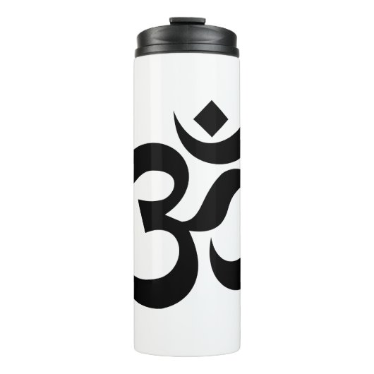 OM Symbool Ohm Yoga Spiritueel Boeddhisme Thermosbeker (Voorkant)