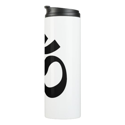 OM Symbool Ohm Yoga Spiritueel Boeddhisme Thermosbeker (Geroteerd rechts)