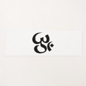 OM Symbool Ohm Yoga Spiritueel Boeddhisme Yogamat (Voorkant (horizontaal))