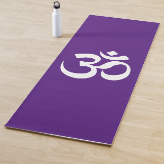 OM Symbool Ohm Yoga Spiritueel Royal Paarse Yogamat