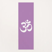 OM Symbool Ohm Yoga Spirituele Lavendel Yogamat (Voorkant)