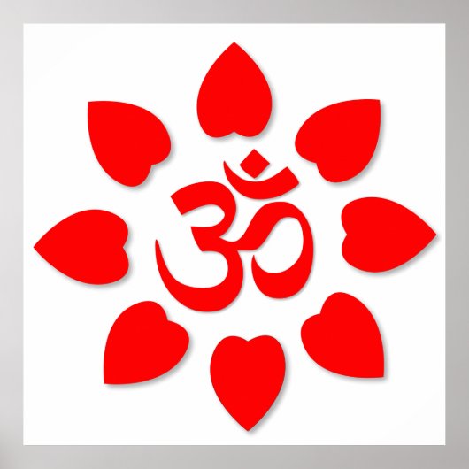 Om-symbool Poster (Voorkant)