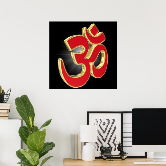 Om-symbool Poster (Thuiskantoor)