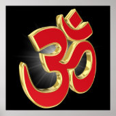 Om-symbool Poster (Voorkant)