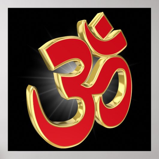 Om-symbool Poster (Voorkant)