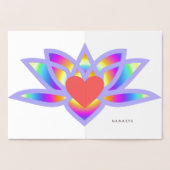 OM symbool regenboog Lotus Folie Kaarten (Binnen)
