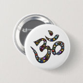 Om-symbool Ronde Button 5,7 Cm (Voorkant /achterkant)