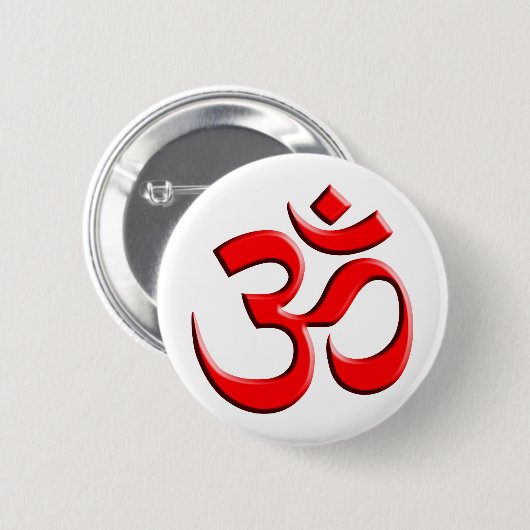 OM-symbool Ronde Button 5,7 Cm (Voorkant /achterkant)