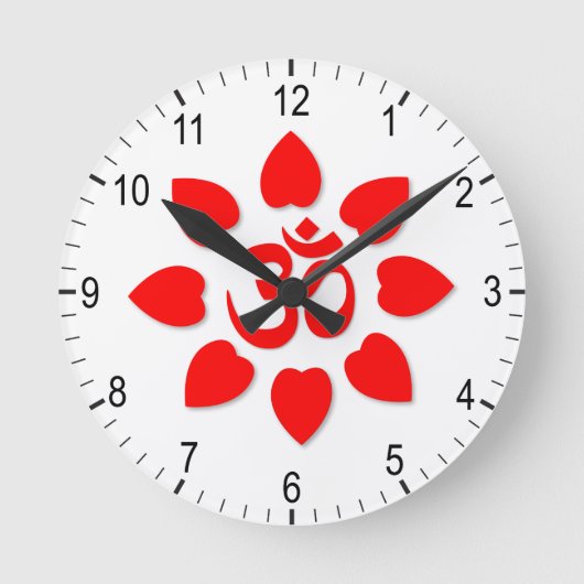 Om-symbool Ronde Klok (Voorkant)