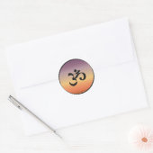 Om-symbool Ronde Sticker (Envelop)