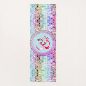 OM Symbool Shimmery Rainbow Tegels Yogamat (Achterkant)