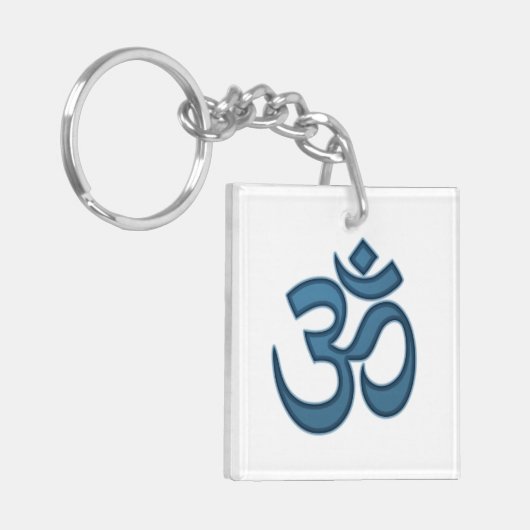 Om-symbool Sleutelhanger (Voorkant Links)