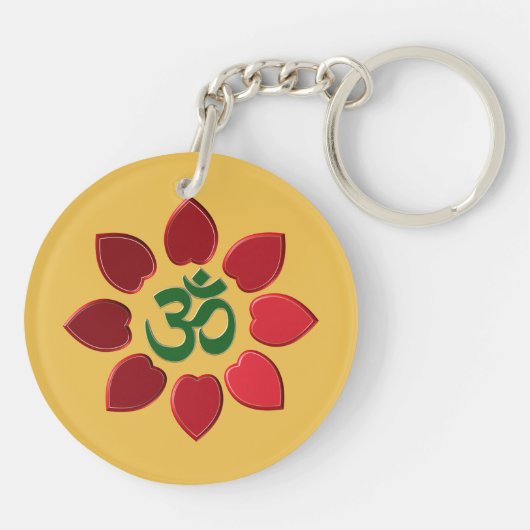 Om-symbool Sleutelhanger (Achterkant)