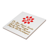 Om-symbool Tegeltje (Zijkant)