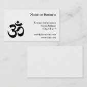 Om-symbool Visitekaartje (Voorkant / Achterkant)