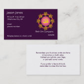 OM-symbool visitekaartje (Voorkant / Achterkant)