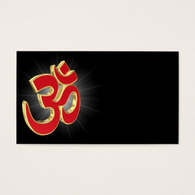 Om-symbool Visitekaartjes (Voorkant)