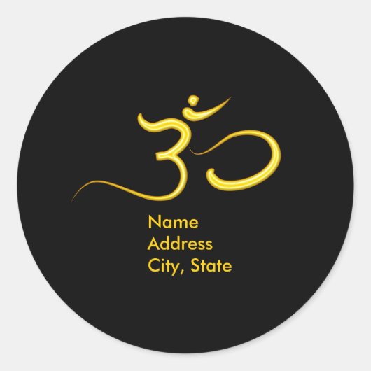 Om symboolenvelop stickers (Voorkant)