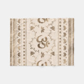 OM-symboolversiering - pastelgoud Fleece Deken (Voorkant (Horizontaal))