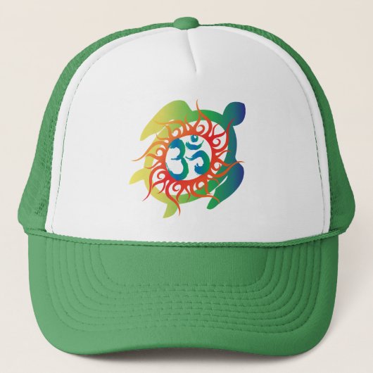 Om-Tatto-Vibrant-Turtle Trucker Pet (Voorkant)