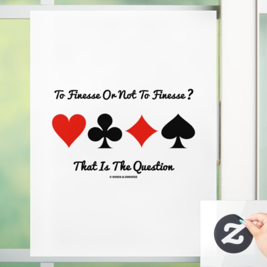 Om te beboeten of niet te beeindigen? Dat is de vr Raamsticker (Huis)