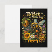 Om te Bee of Niet te Bee Bedankkaart (Voorkant / Achterkant)