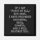 Om te beginnen, wegrennen. magneet (Voorkant)