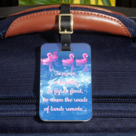 Om te bewegen, om te ademen.. Inspirerend reisprij Bagagelabel