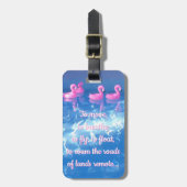 Om te bewegen, om te ademen.. Inspirerend reisprij Bagagelabel (Voorkant verticaal)