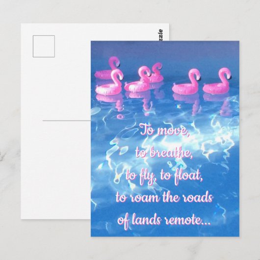 Om te bewegen, te ademen..  Inspirerend reisprijso Briefkaart (Voorkant / Achterkant)