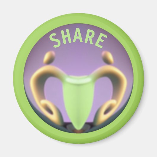 Om te delen moet Ronde Magnet behandelen (Voorkant)