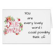 OM TE DENKEN VAN U MAAKT ME KLEIN-U R AMAZING (Voorkant Horizontaal)