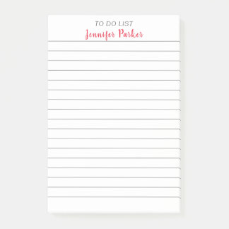 OM TE DOEN LIJST Jouw naam Gelijnd papier Professi Post-it® Notes