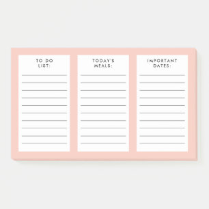 Om te doen lijst maaltijd plan belangrijke data aa post-it® notes