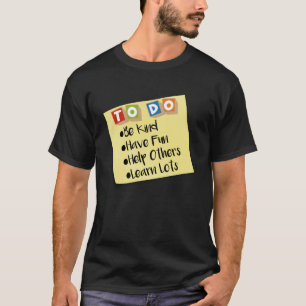 Om te doen Lijst Post het Opmerking Wees leuk Veel T-shirt