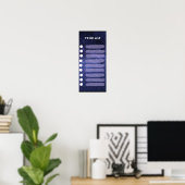 Om te doen lijst ruimte ontwerp Poster (Thuiskantoor)