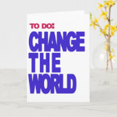 om te doen: verander de wereld kaart (Gele Bloem)