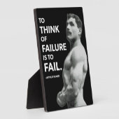 Om te falen (Arthur Saxon) - Old School Bodybuildi Fotoplaat (Zijkant)