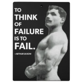 Om te falen (Arthur Saxon) - Old School Bodybuildi Klembord (Achterkant)