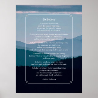 Om te Geloven Poster