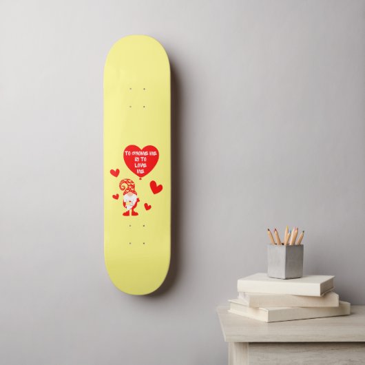 OM TE GNOME IS ME TE VERLIEZEN VAN ME grappige Val Persoonlijk Skateboard (Muurkunst)